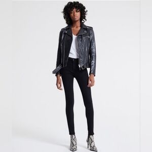 AG Farrah Velvet Skinny Jeans Black Size 31